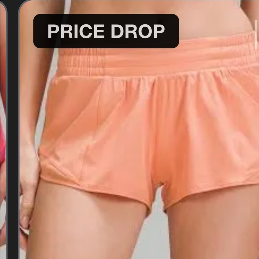 coral lulu shorts